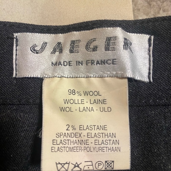 Jaeger - Straight Leg Wool Pants - Picture 3 of 8